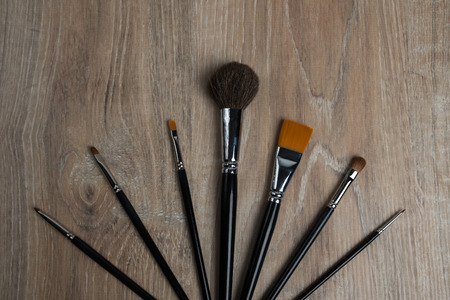 Set of professional brushes for make-up. Cosmetic makeup brush.の写真素材