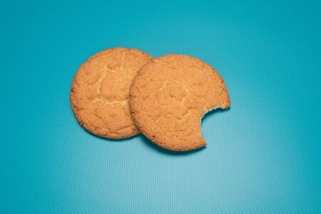 Cookies studio image. Sugar Cookies. Bitten biscuits.