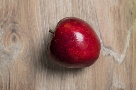 Red apple studio picture. Fruit apple. Appetizing red apple.の写真素材