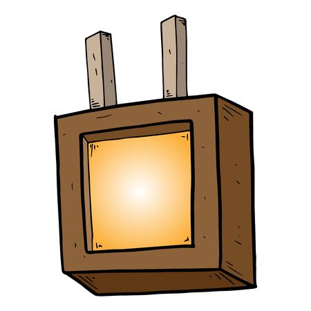 Slate board with menu. Vector illustration of a notice board, a sign for a street cafe menu.のイラスト素材