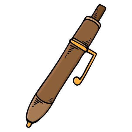 Pen icon. Vector of a pen. Hand drawn  pen.のイラスト素材