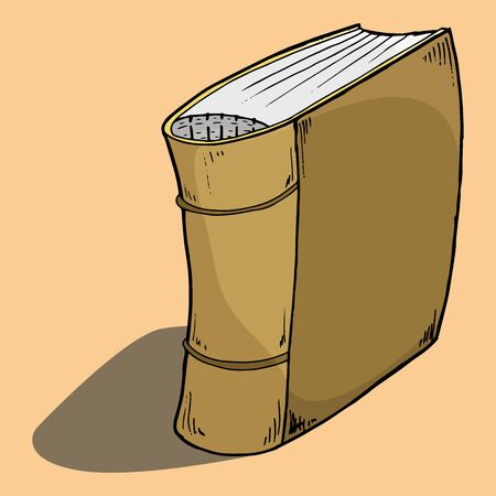 Book. Vector of a book. Hand drawn book.のイラスト素材