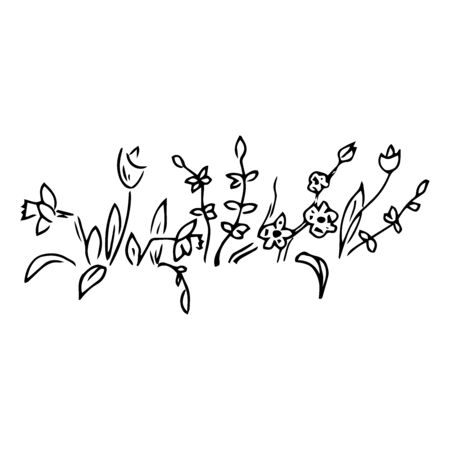 Flower icon. Vector illustration of spring. Hand drawn spring flower.のイラスト素材