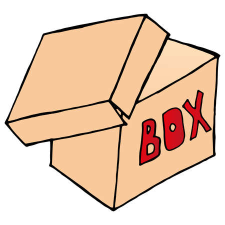 Gift box icon. Vector illustration of a gift box, package. Christmas gift.のイラスト素材