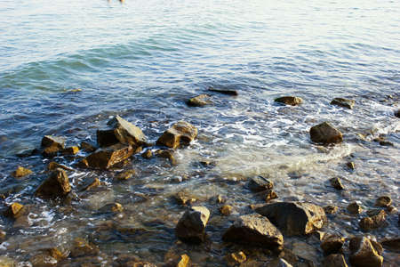 Beautiful view of the gentle seaの写真素材