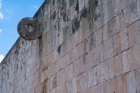 Game of balls of the Mayan culture.の写真素材