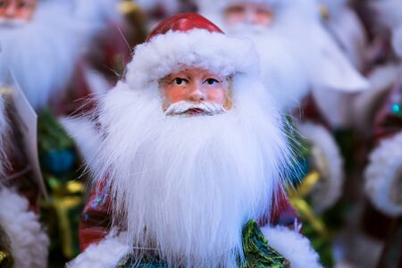 A man like Santa Claus has a very long white beard.の写真素材