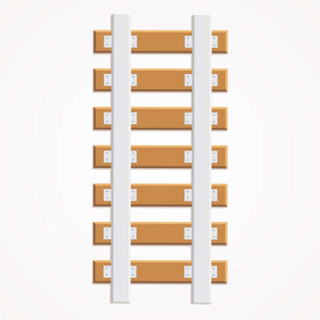 Vector illustration of railroadのイラスト素材