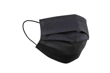 Medical protective mask on white background, Prevent Corona virus.の写真素材