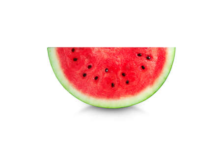 Sliced ââwatermelon isolated on white backgroundの写真素材
