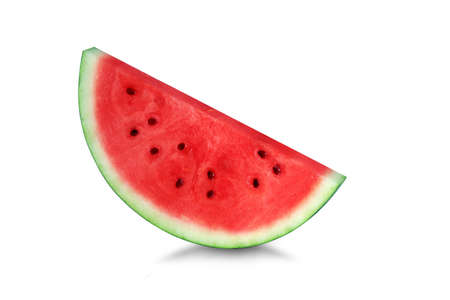 Sliced ââwatermelon isolated on white backgroundの写真素材