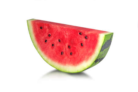 Sliced ââwatermelon isolated on white backgroundの写真素材