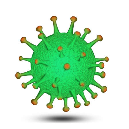 Coronavirus cells, that spread rapidly all over the world, SARS, MERS and 2019-nCoV, Covid - 19の写真素材