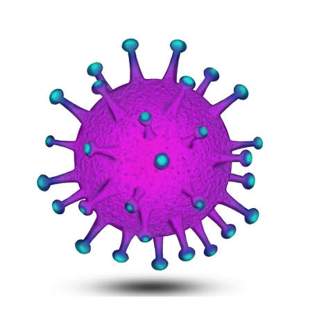 Coronavirus cells, that spread rapidly all over the world, SARS, MERS and 2019-nCoV, new virus in china, Covid - 19の写真素材
