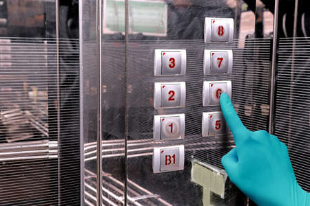 Medical protective gloves Covid-19, For safety in daily useの写真素材