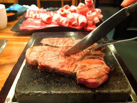 Korean beef, Korean BBQ, Korean traditional cuisineの写真素材