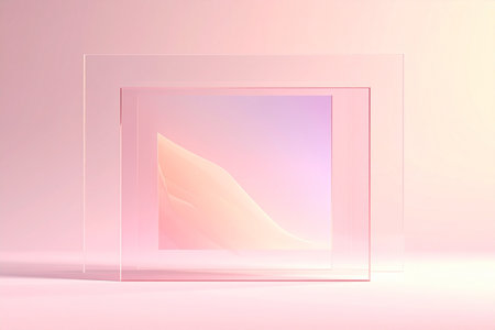 3d abstract background. Modern minimalistic style. Pastel colors.の素材