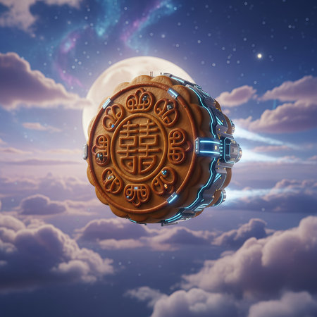 Zodiac signs on a sphere in the sky. 3d renderingの素材