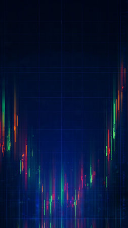 Abstract background for design. Digital equalizer. Sound wave. Audio equalizer technology.の素材