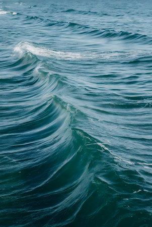Ocean waves background. Water surface texture. Sea wave background. Sea wave backgroundの素材