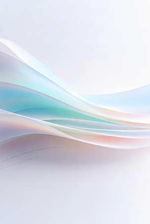 abstract background with smooth lines in blue, white and gray colorsの素材