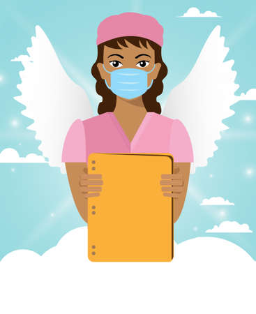 International Nurses Day, World Nurse Day, Nurse, International Midwives Day, Fight Coronaのイラスト素材