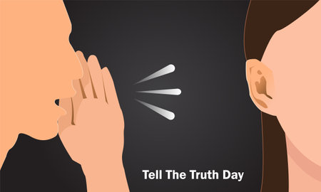 Tell The Truth Day. Holiday Collection July.のイラスト素材
