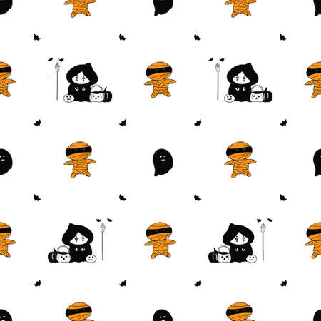 Vector illustration design for the holiday Halloweenのイラスト素材