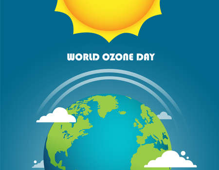 World Ozone Day Vector illustration for Poster, banner Design