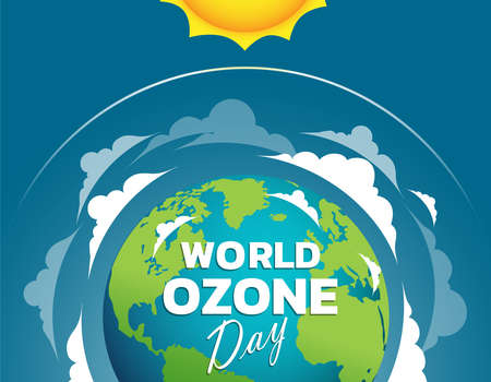World Ozone Day Vector illustration for Poster, banner Design