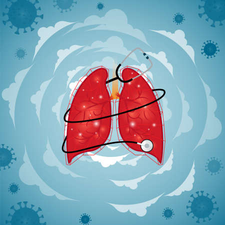 World Pneumonia Day. Vector Illustration on the theme World Pneumonia Day