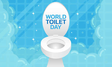 World toilet day. Vector illustration of world toilet dayのイラスト素材