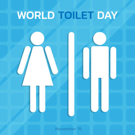 World toilet day. Vector illustration of world toilet dayのイラスト素材