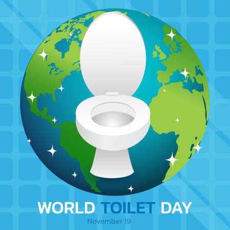 World toilet day. Vector illustration of world toilet dayのイラスト素材