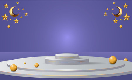 ramadan kareem banner background design illustrationのイラスト素材