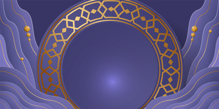 ramadan kareem banner background design illustrationのイラスト素材
