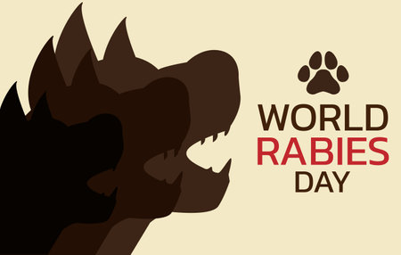 Vector Illustration of World Rabies Day concept observed on September 28thのイラスト素材