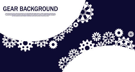 Innovations systems connecting gear devices. Future technologies in automatics cog wheel systems and computers.EP3.Hi-tech communication concept innovation background vectorのイラスト素材
