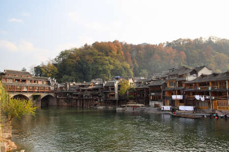 ancient border town in Hunan province, China の写真素材
