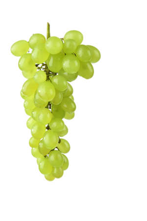 cluster of appetizer green grape on white background の写真素材