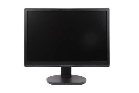 computer LCD monitor isolated on white background の写真素材