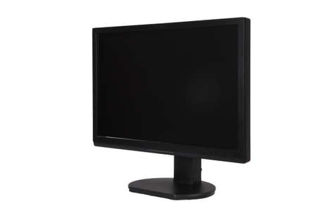 a modern LCD monitor on a white background. の写真素材