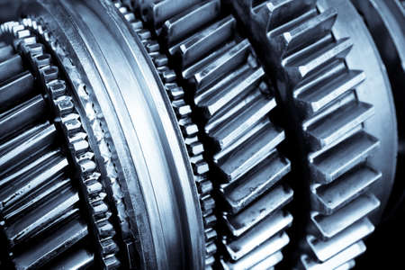 close up of the gear in car transmissionの写真素材