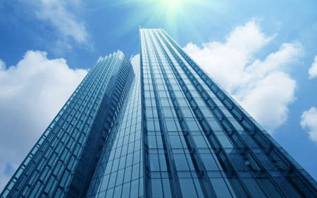 a beautiful commercial buildings in shanghaiの写真素材