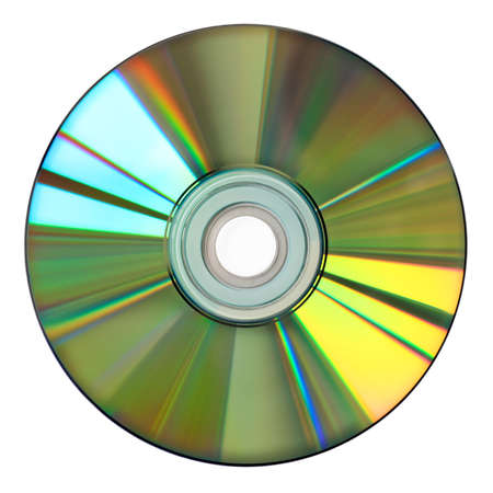 colorful cd isolated on white 