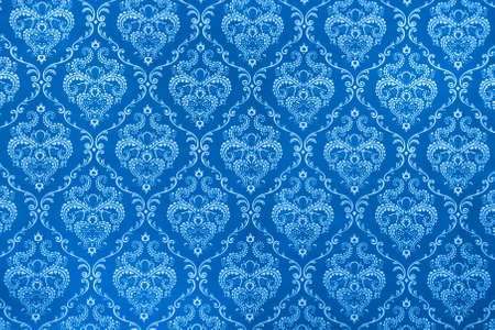 texture background of the blue calicoの写真素材