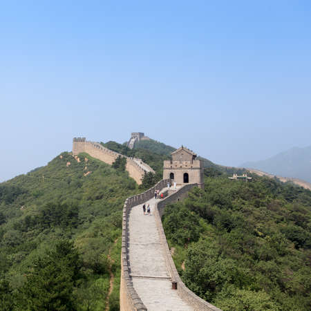 the great wall of China,an impregnable bulwark in beijingの写真素材