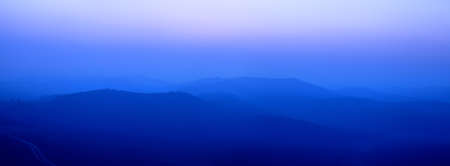 blue ridge mountains in early morning