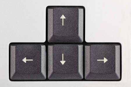 closeup of the computer arrow keys