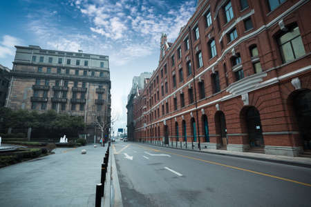 old shanghai with outstanding historic buildingsの写真素材